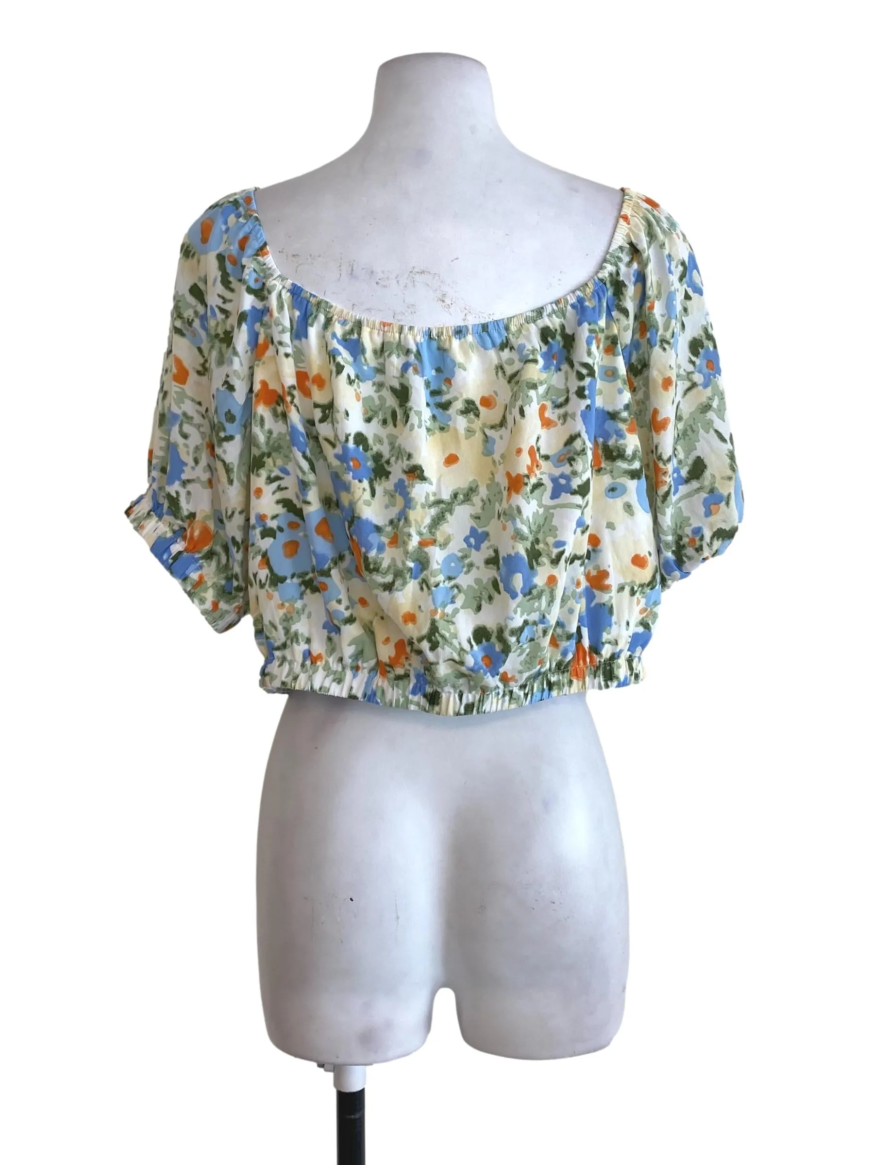 Green Floral Balloon Top TCL