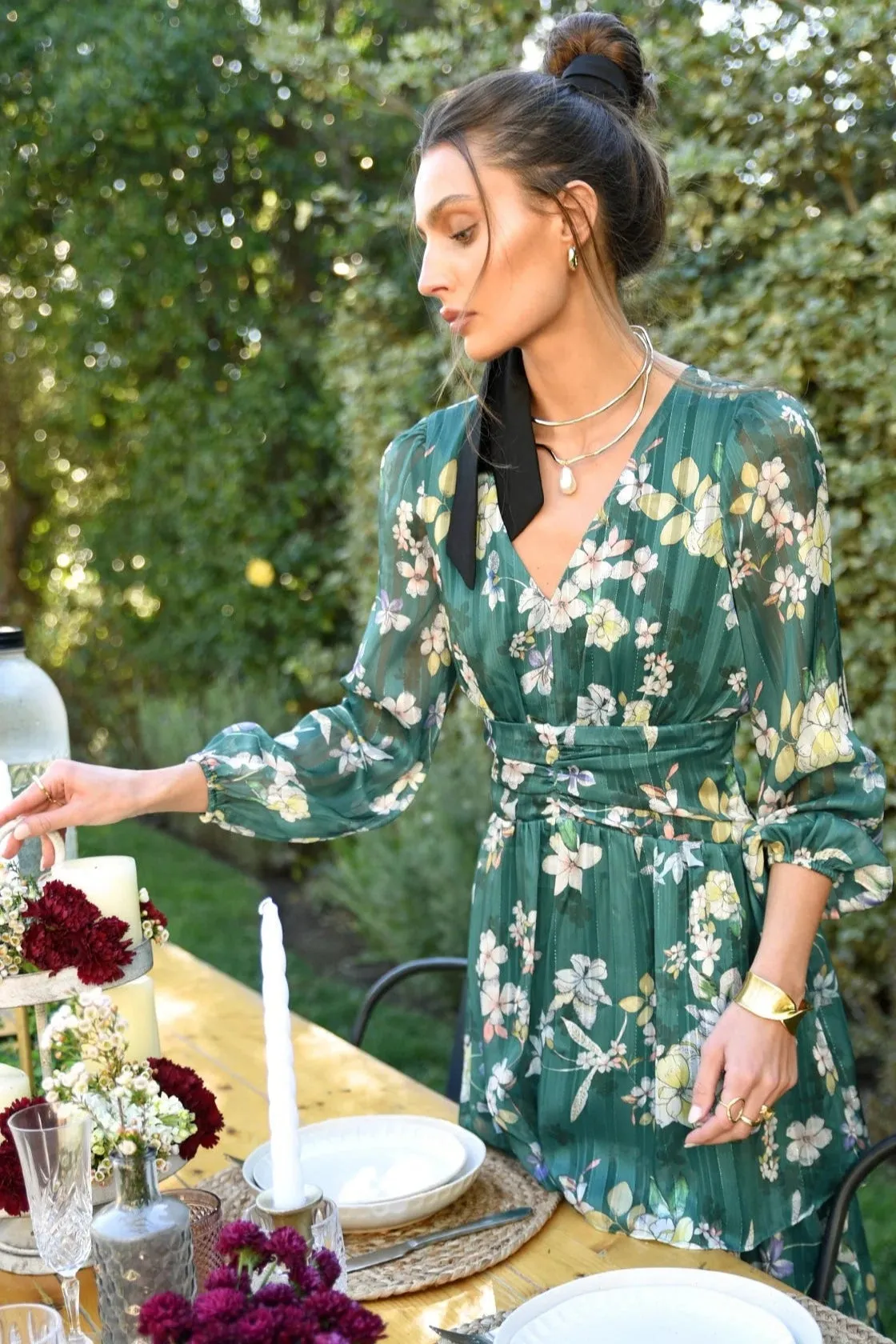 Greylin Victoria Tiered Maxi Dress
