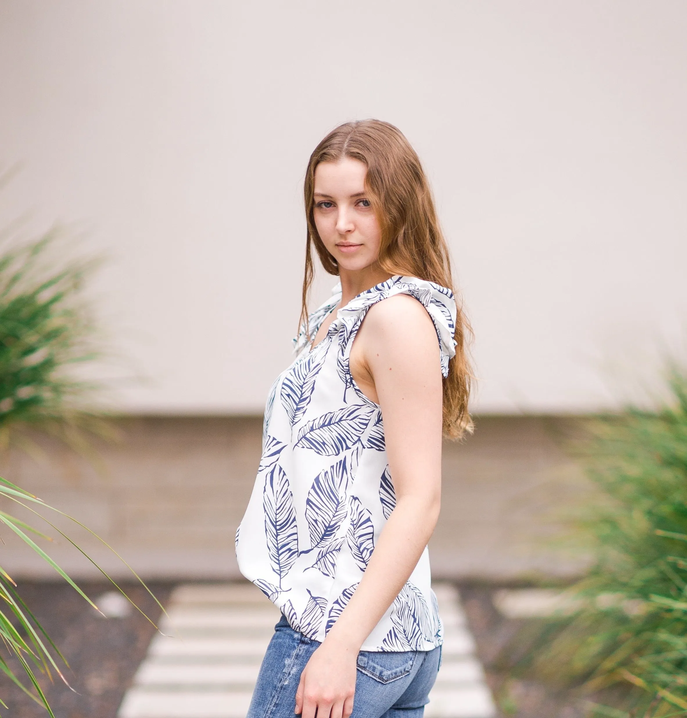Island Vibes Sleeveless Blouse