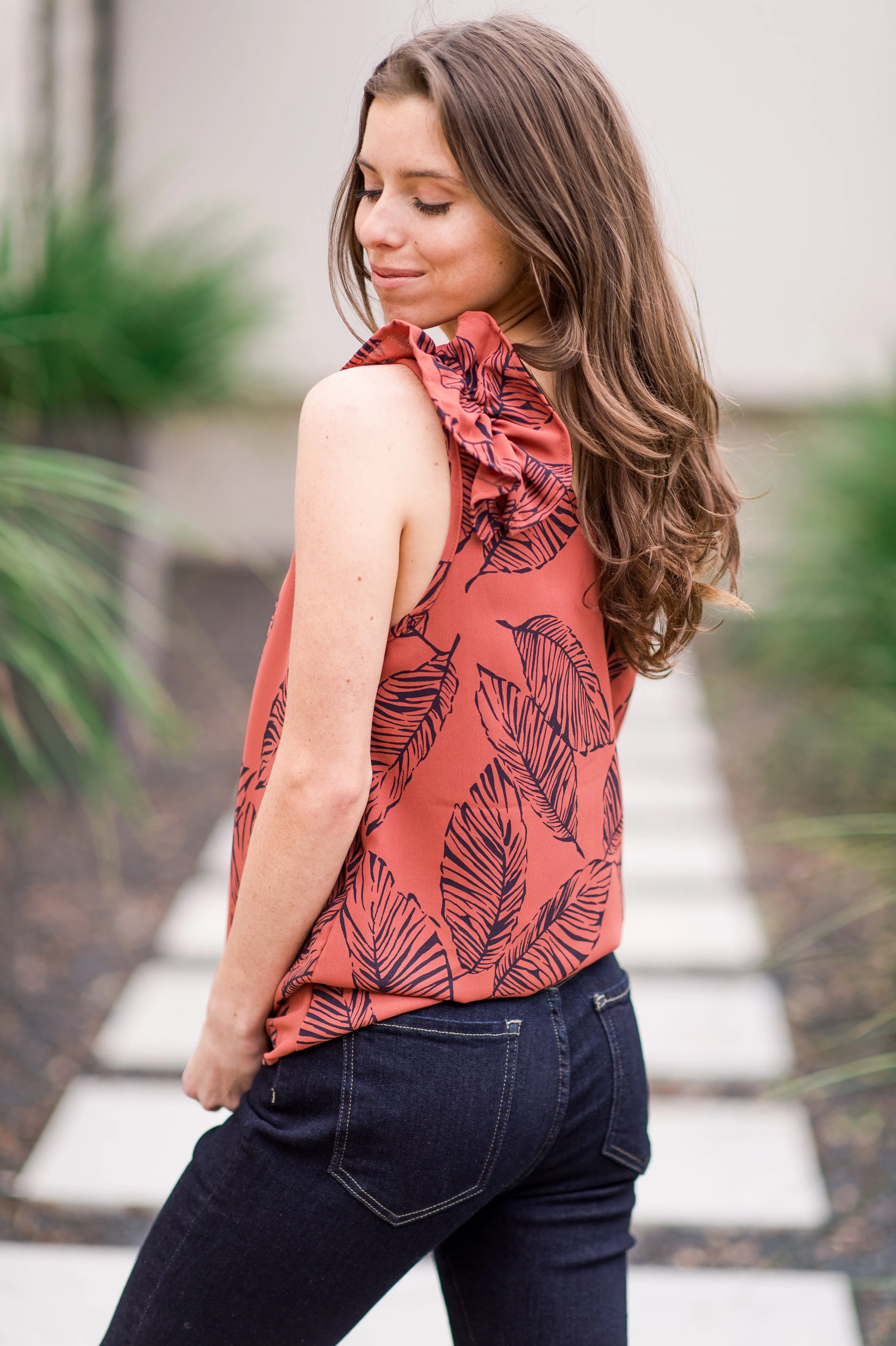 Island Vibes Sleeveless Blouse