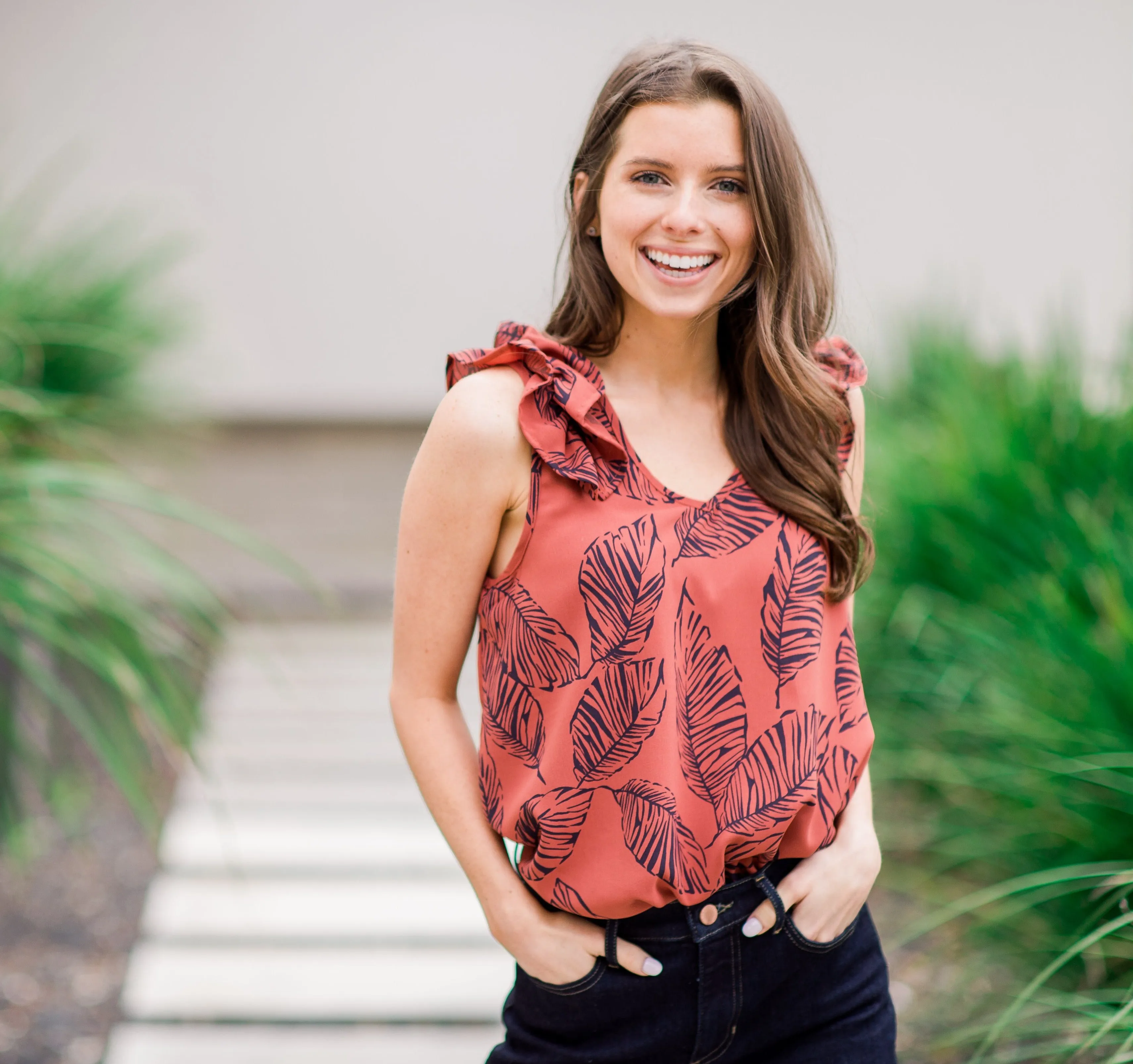 Island Vibes Sleeveless Blouse