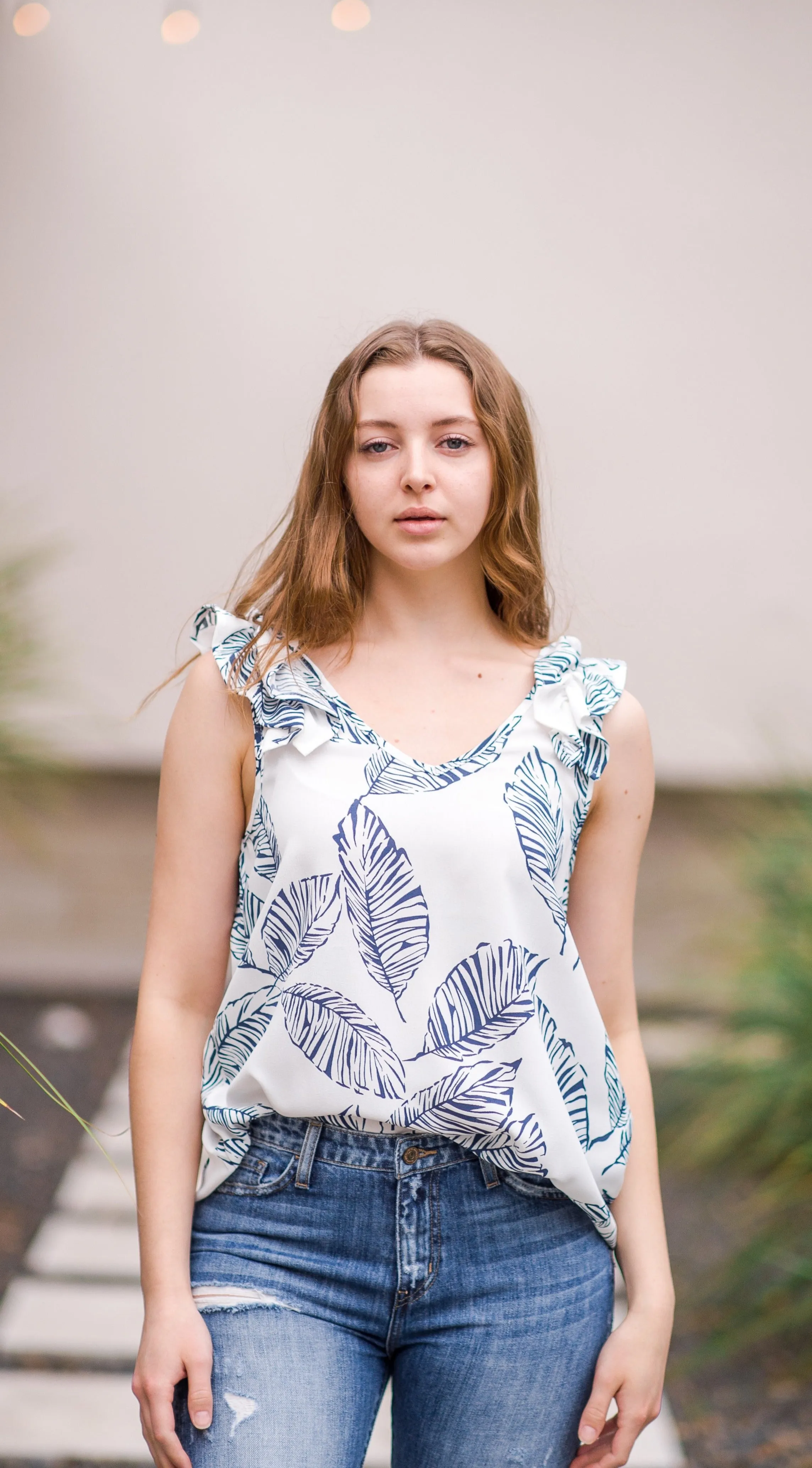 Island Vibes Sleeveless Blouse