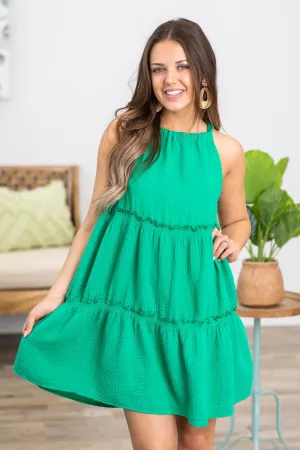 Jade Halter Neck Line Dress