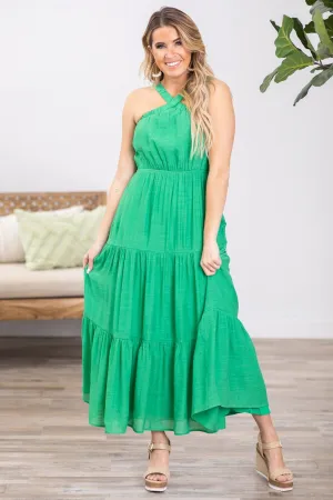 Jade Halter Neck Skirt Maxi Dress