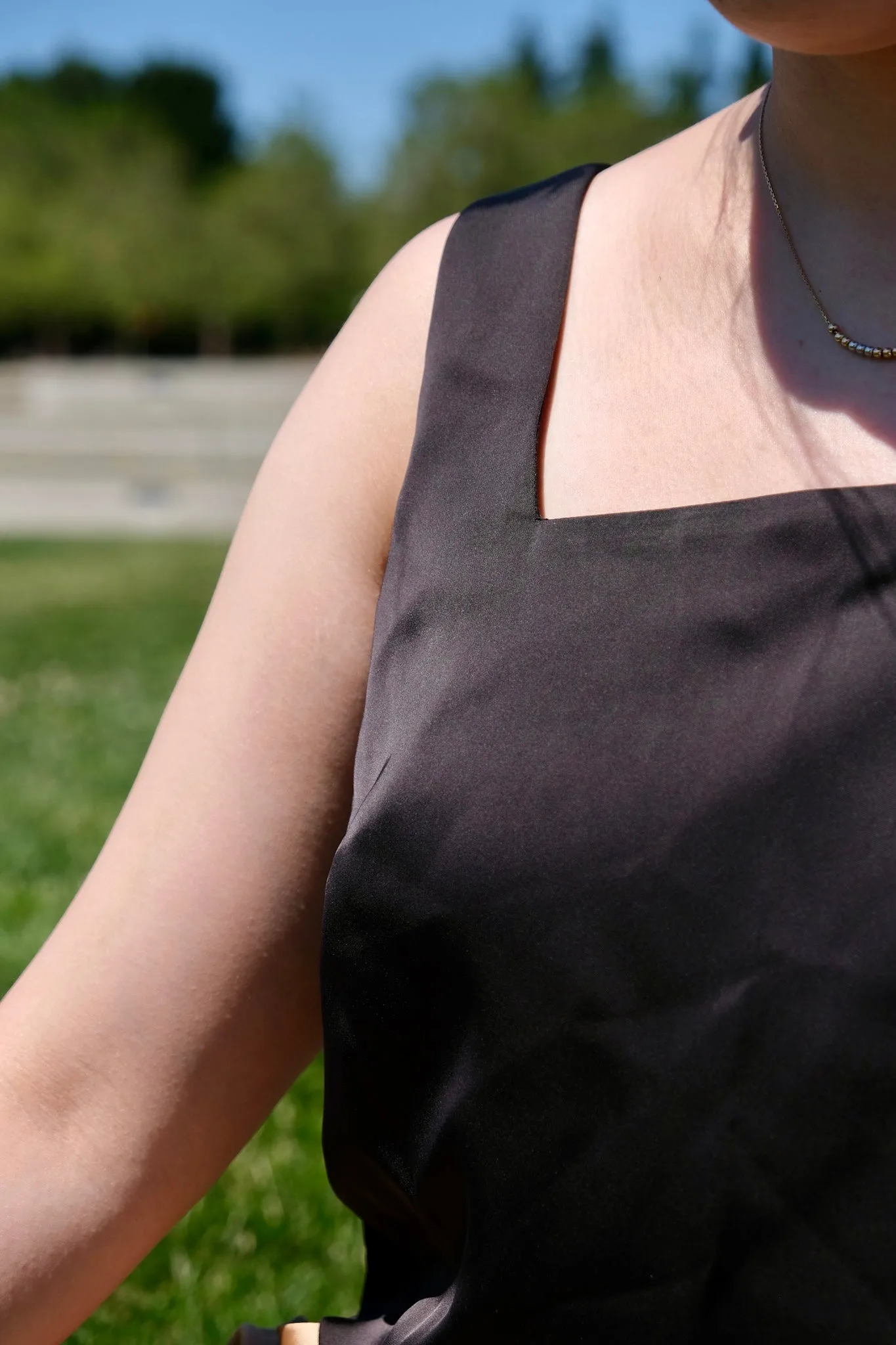 Jordan Silk Square Neck Tank