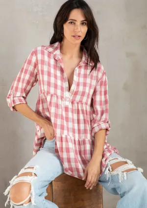 Jules Gingham Tiered Tunic