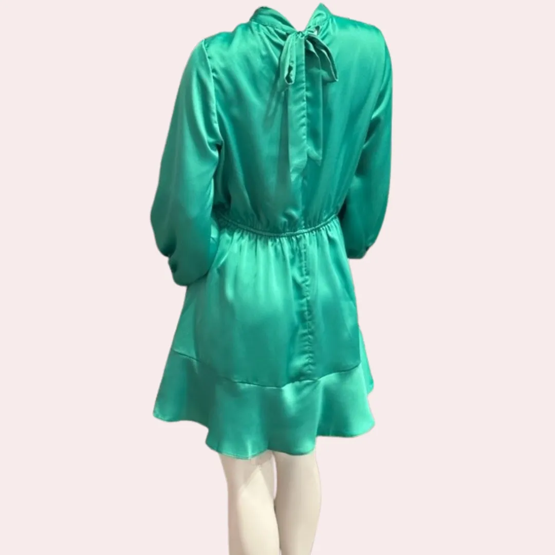 Kelly Green satin  dress