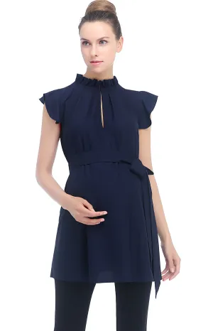 Kimi   Kai Maternity "Karlena" Flutter Sleeve Top