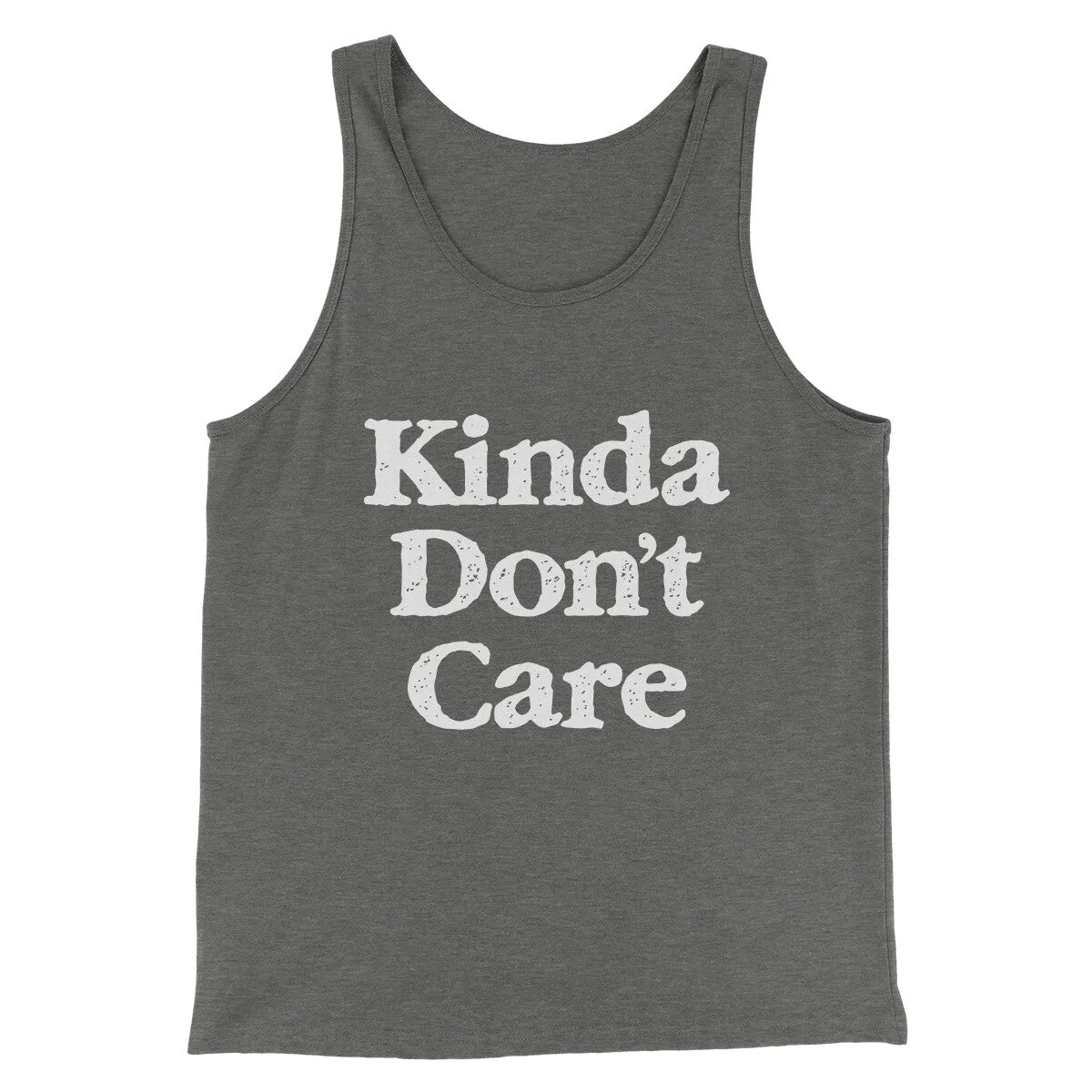 Kinda Don't Care Funny Men/Unisex Tank Top