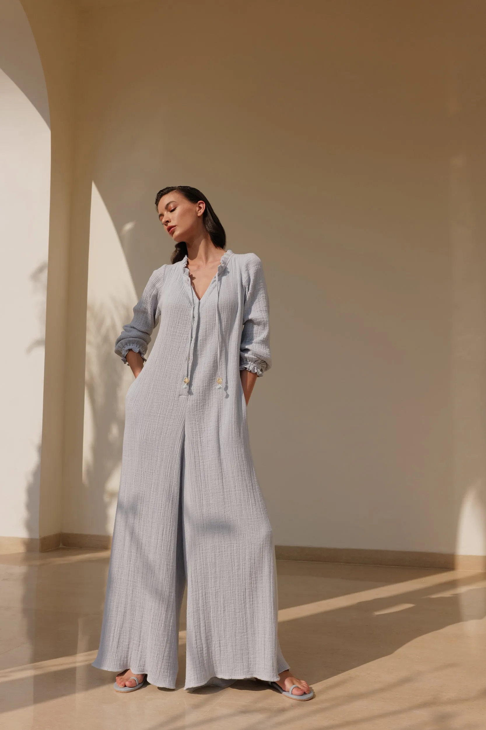Kos Jumpsuit (Soft Blue)