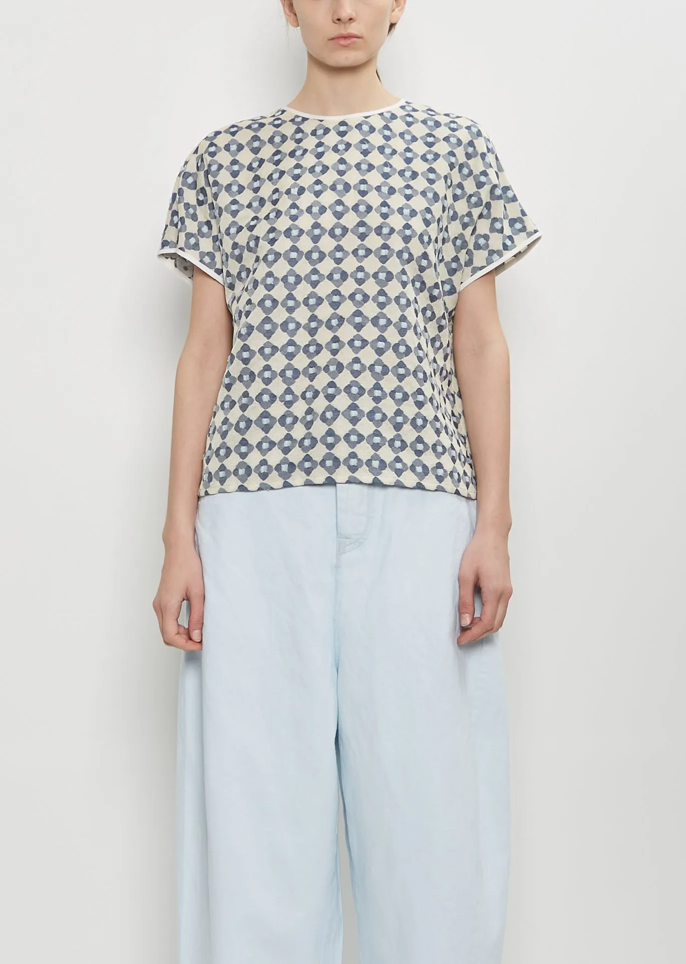 Kukku Kakku Cotton Silk Blouse — Ecru