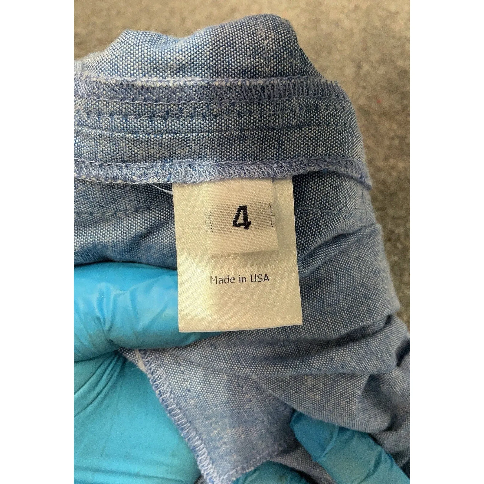 La Ligne Women's Riviera High-Rise Wide Leg Cotton Pants – Blue, Size 4