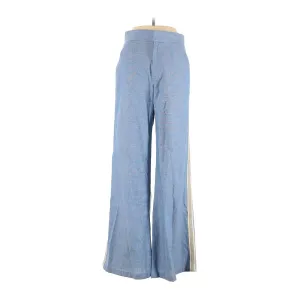 La Ligne Women's Riviera High-Rise Wide Leg Cotton Pants – Blue, Size 4