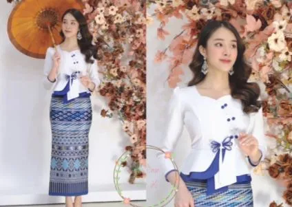 Laos/Thai Traditional Silk Blouse, 7 Colors, Chest 32"- 42" Style #41 Thai Silk Blouses