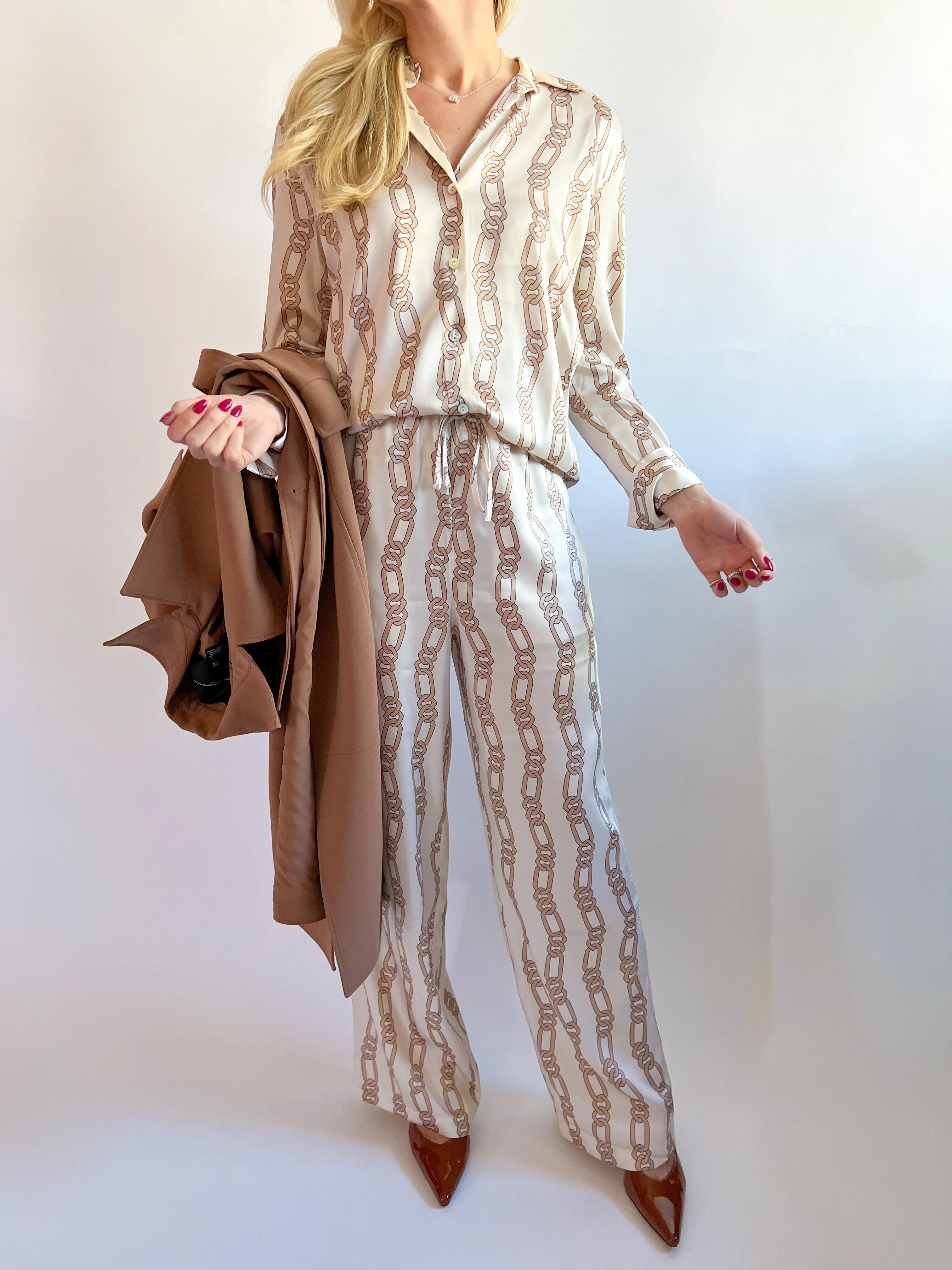 Ledger Gold Link Blouse