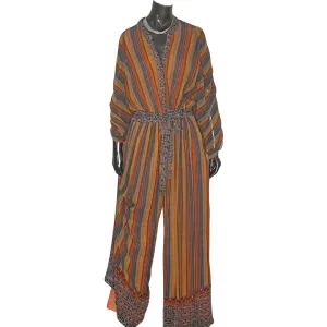 Leena Long 3/4 Sleeve Wide Leg Jumpsuit