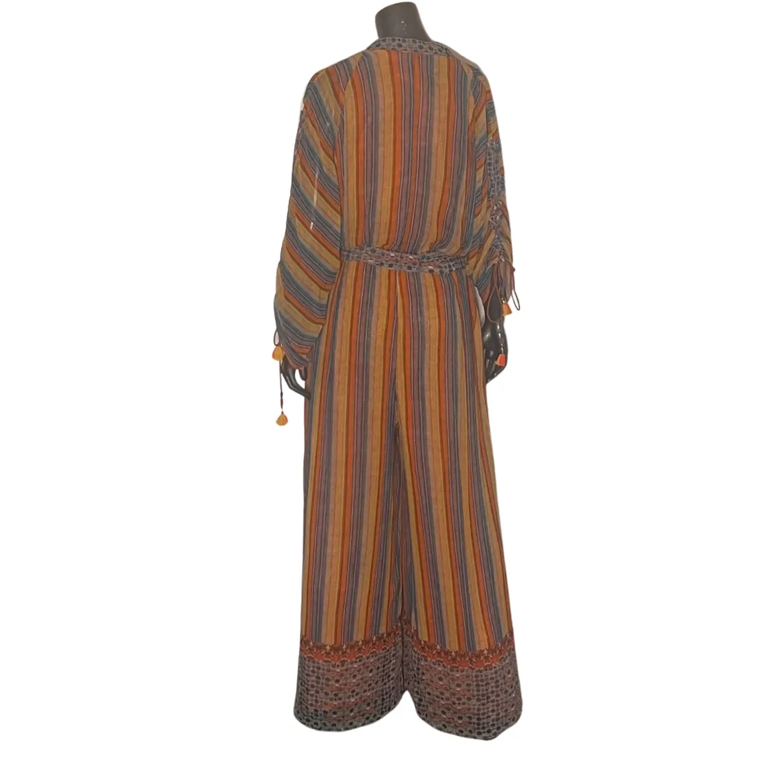 Leena Long 3/4 Sleeve Wide Leg Jumpsuit