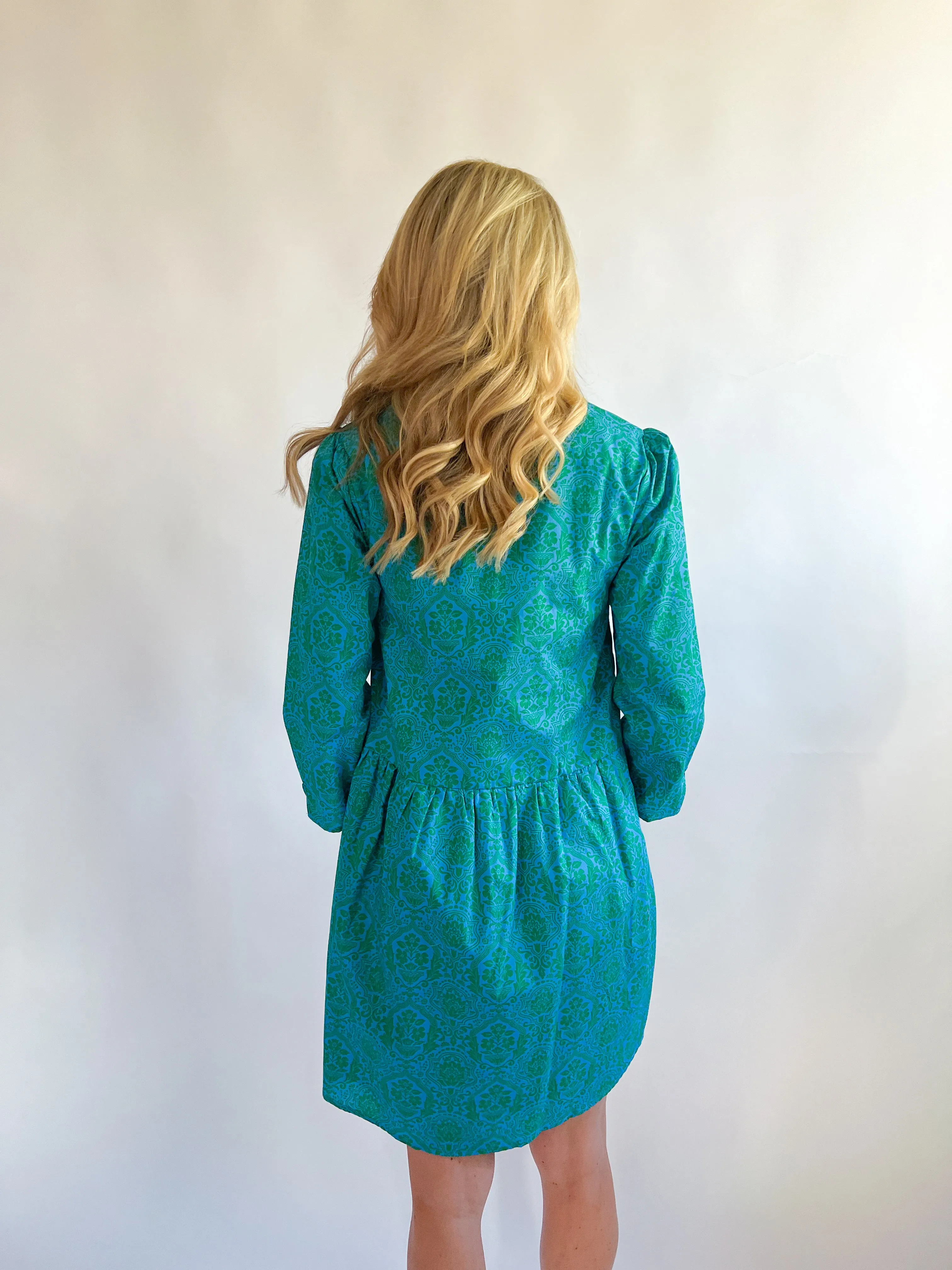 Leila Floral Buttoned Mini Dress