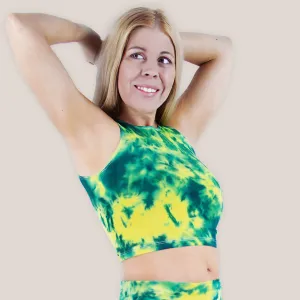 Lemon Ice Dye Crop Top