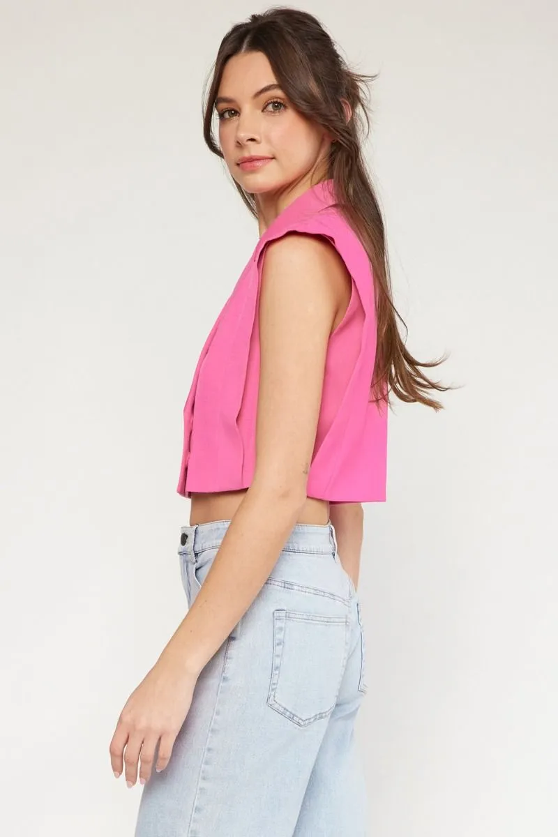 Let's Go Party Top in Pink