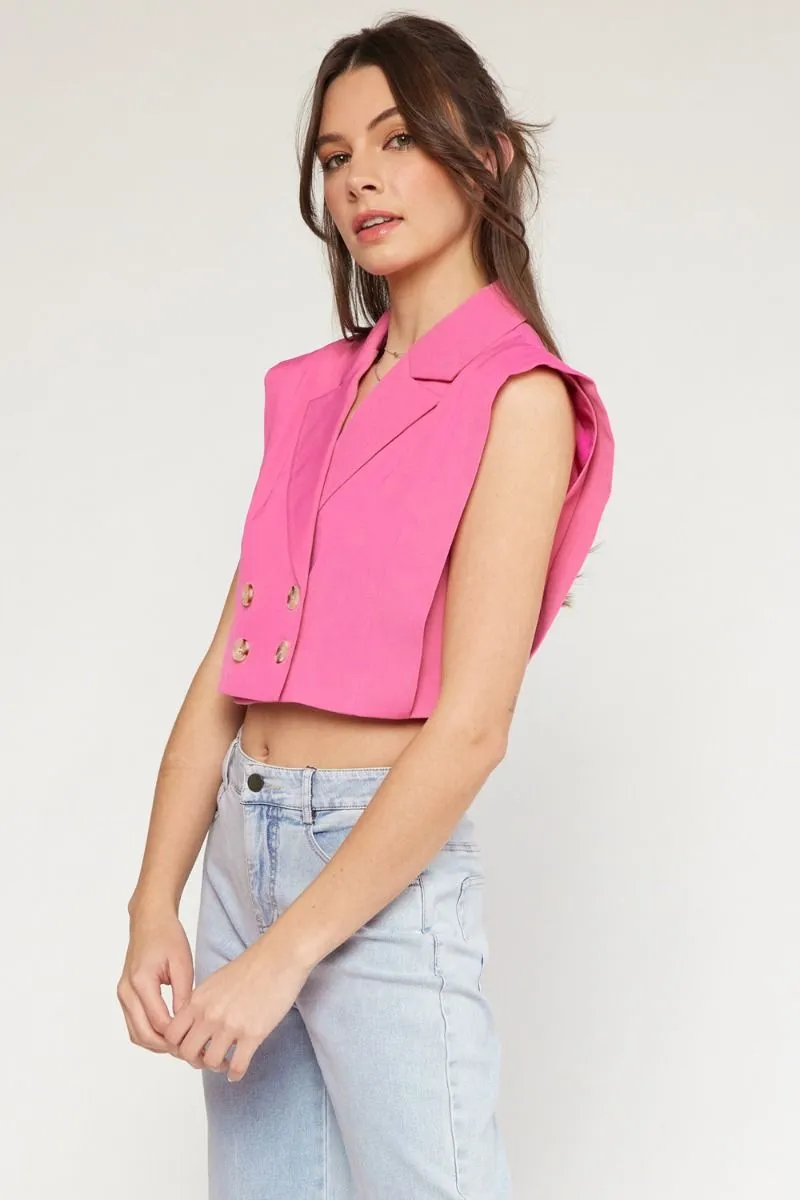 Let's Go Party Top in Pink