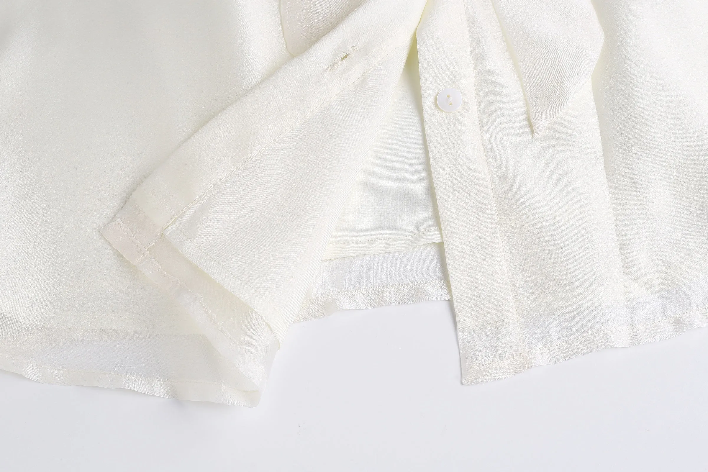 Lightweight Sheer Blouse for Women with a Delicate Bateau Neckline