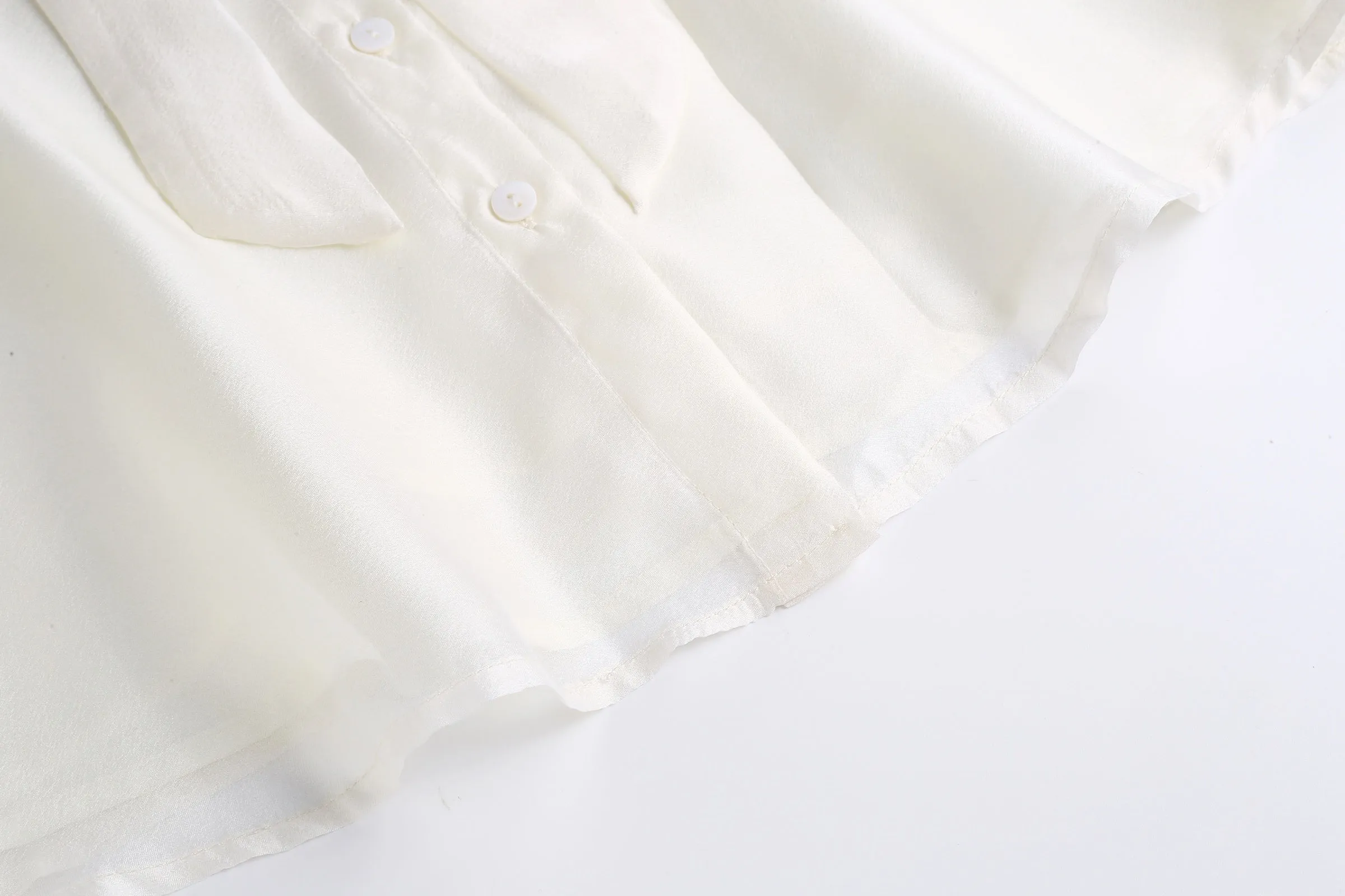 Lightweight Sheer Blouse for Women with a Delicate Bateau Neckline