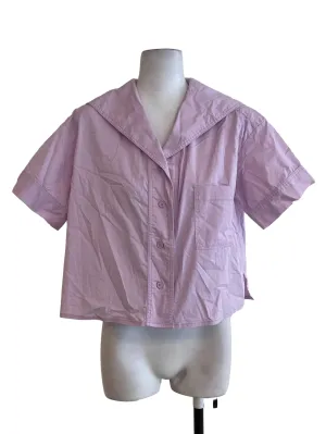 Lilac Collared Top