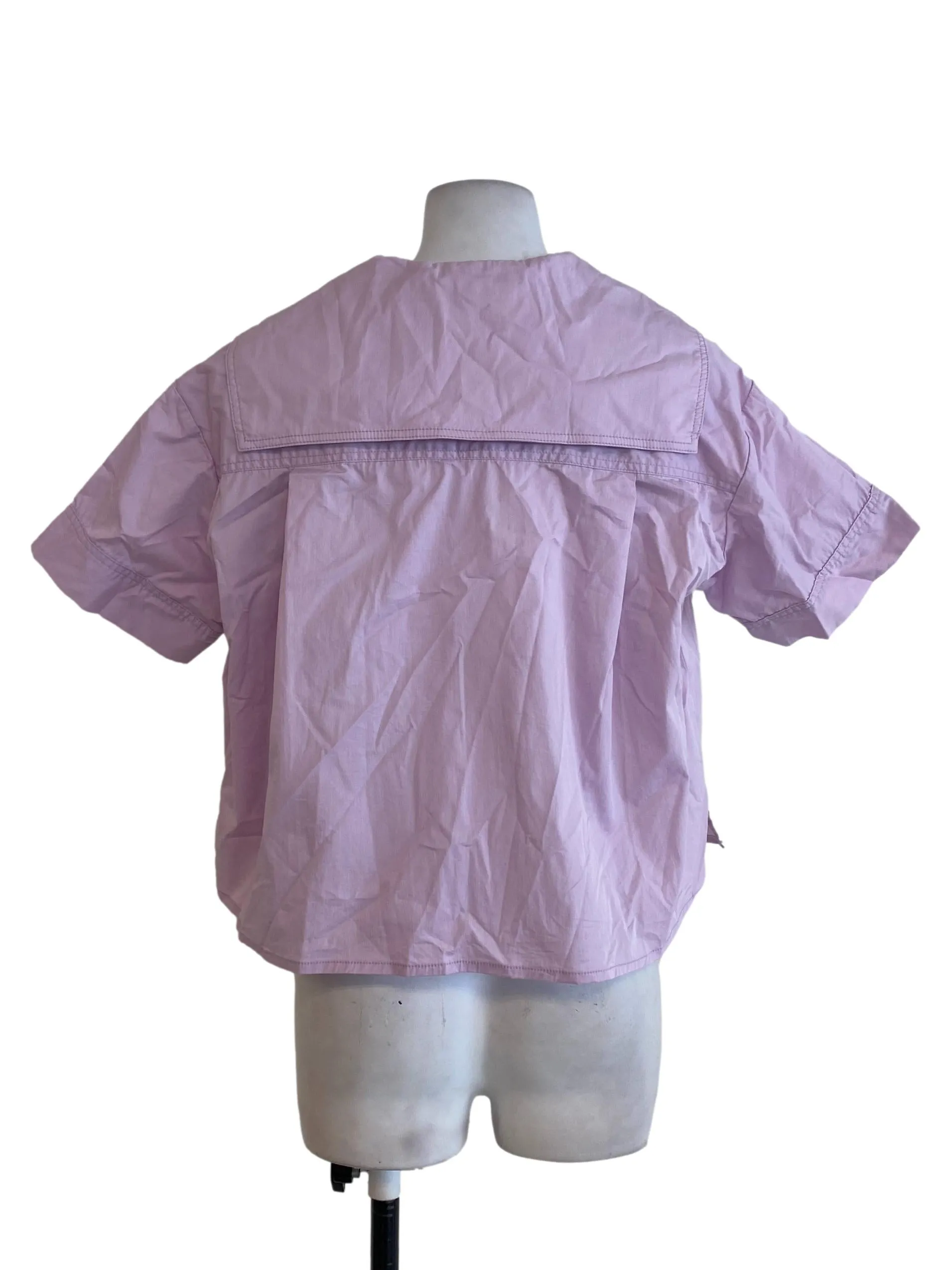 Lilac Collared Top