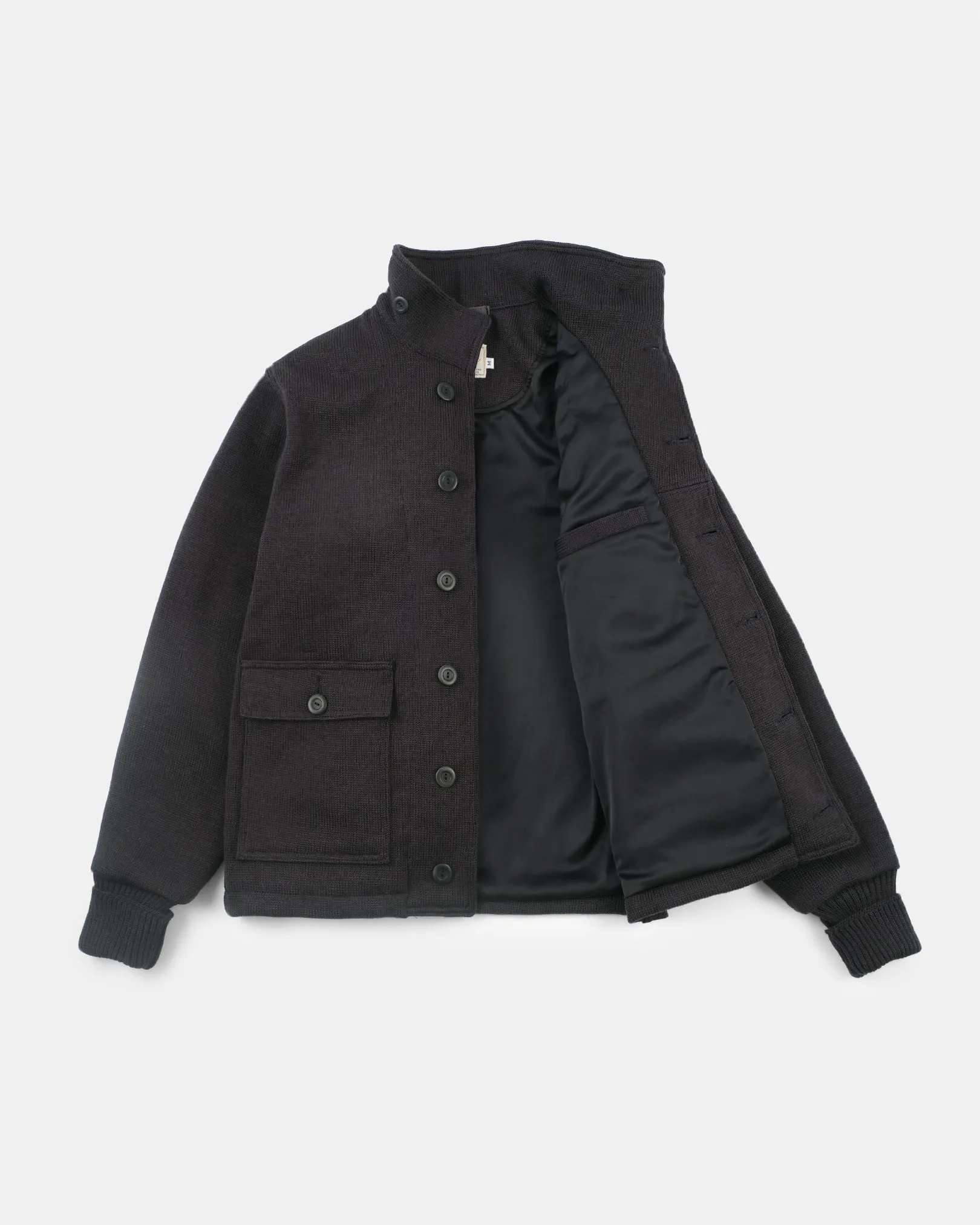 Lined Submariner Sweater Coat - Dark Charcoal