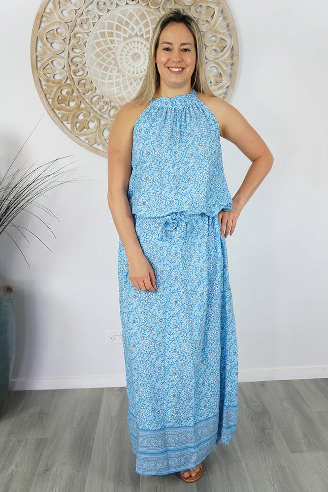 Long Chloe Dress "Alpine"