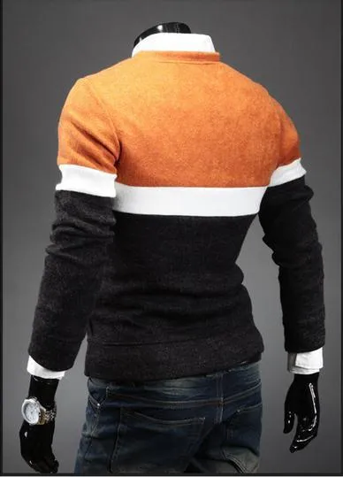 Men's Round Collar Star Sweater