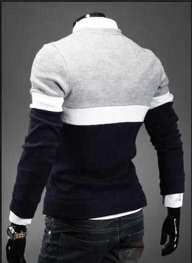 Men's Round Collar Star Sweater