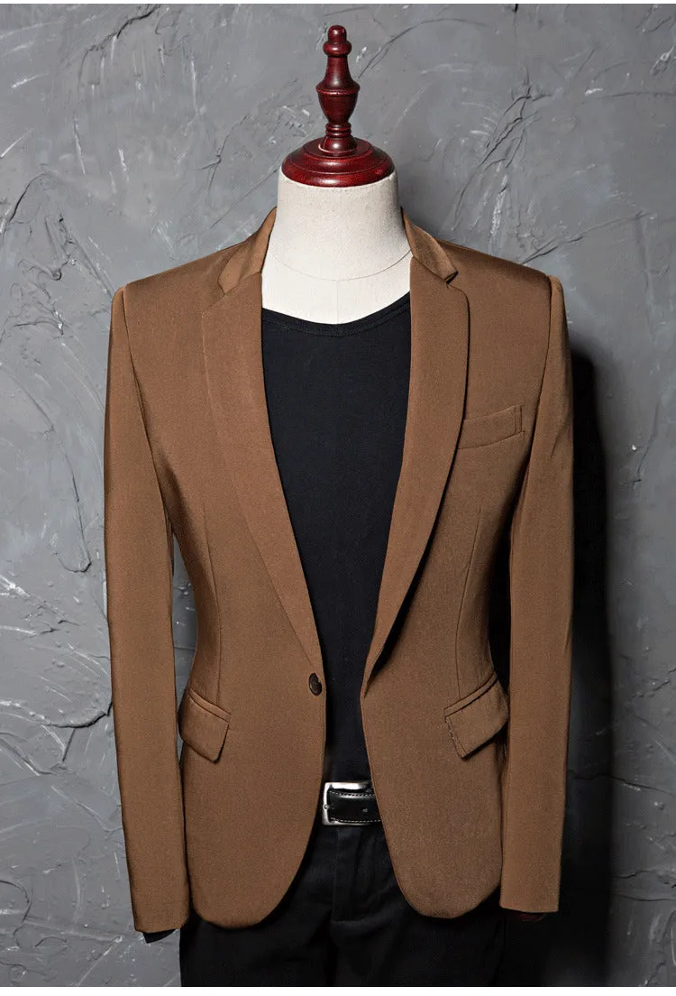 Men's Turndown Collar Blazer