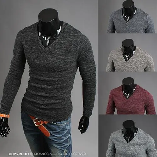 Men's V Neck Sweater