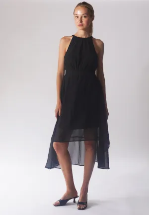 MERIDIAN MIDI DRESS BLACK