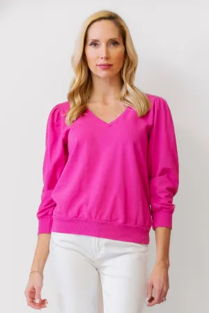 MICHAEL STARS Kit V-Neck Sweatshirt