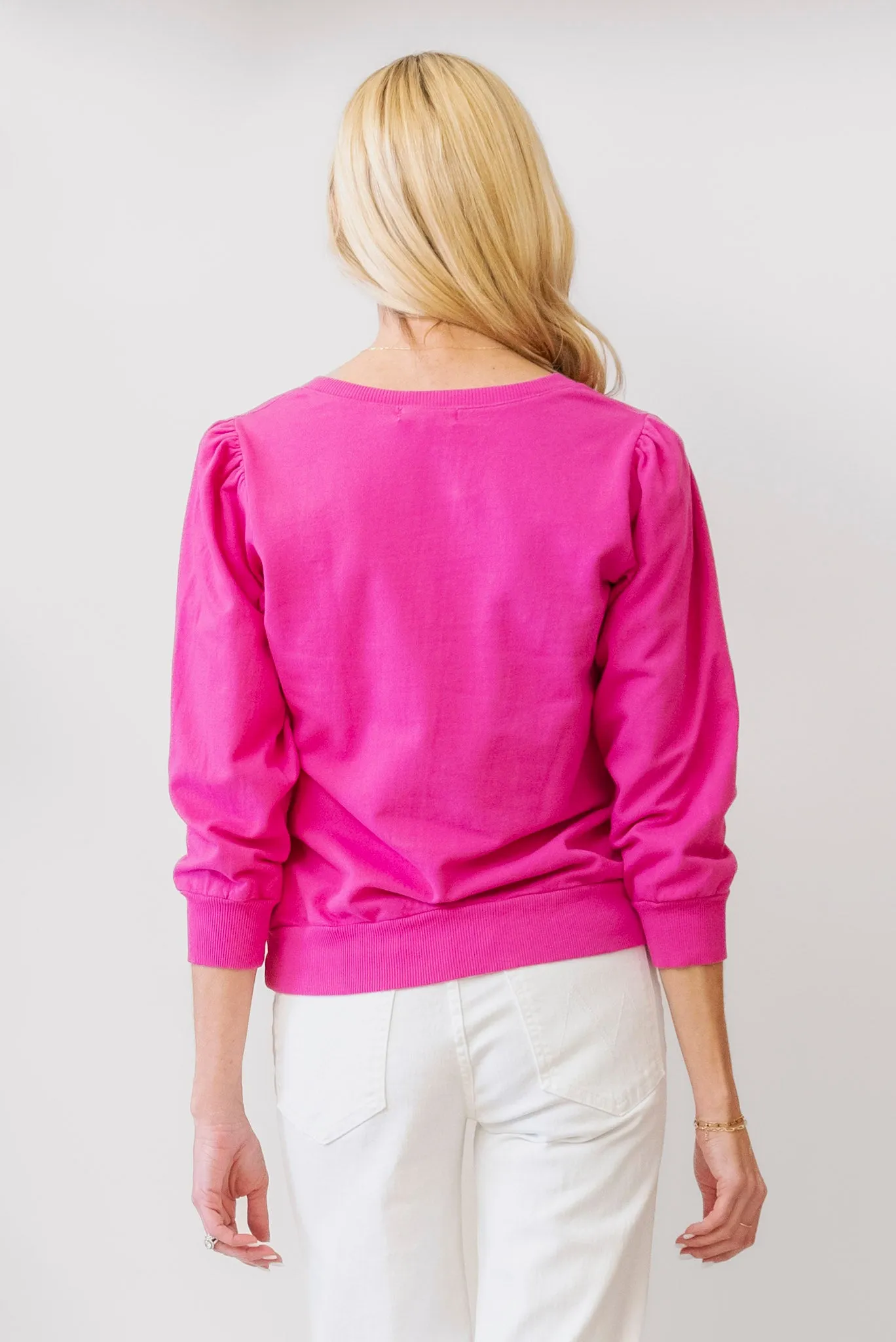 MICHAEL STARS Kit V-Neck Sweatshirt