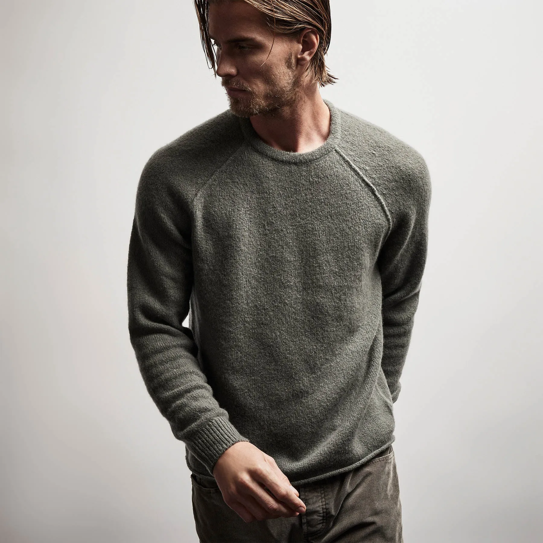 Mid Gauge Cashmere Sweatshirt - Jungle