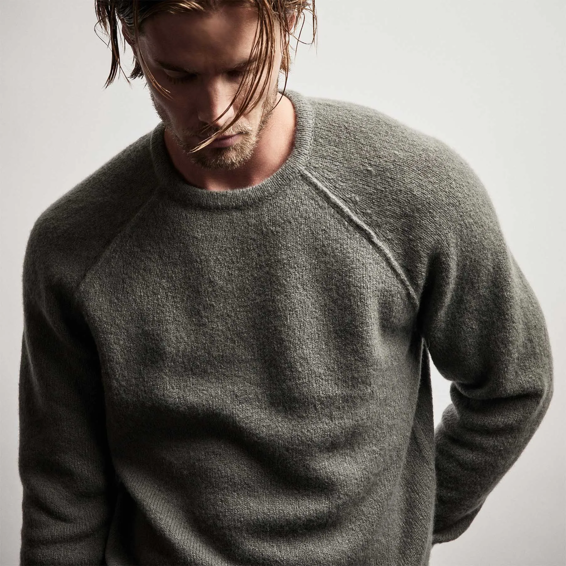 Mid Gauge Cashmere Sweatshirt - Jungle