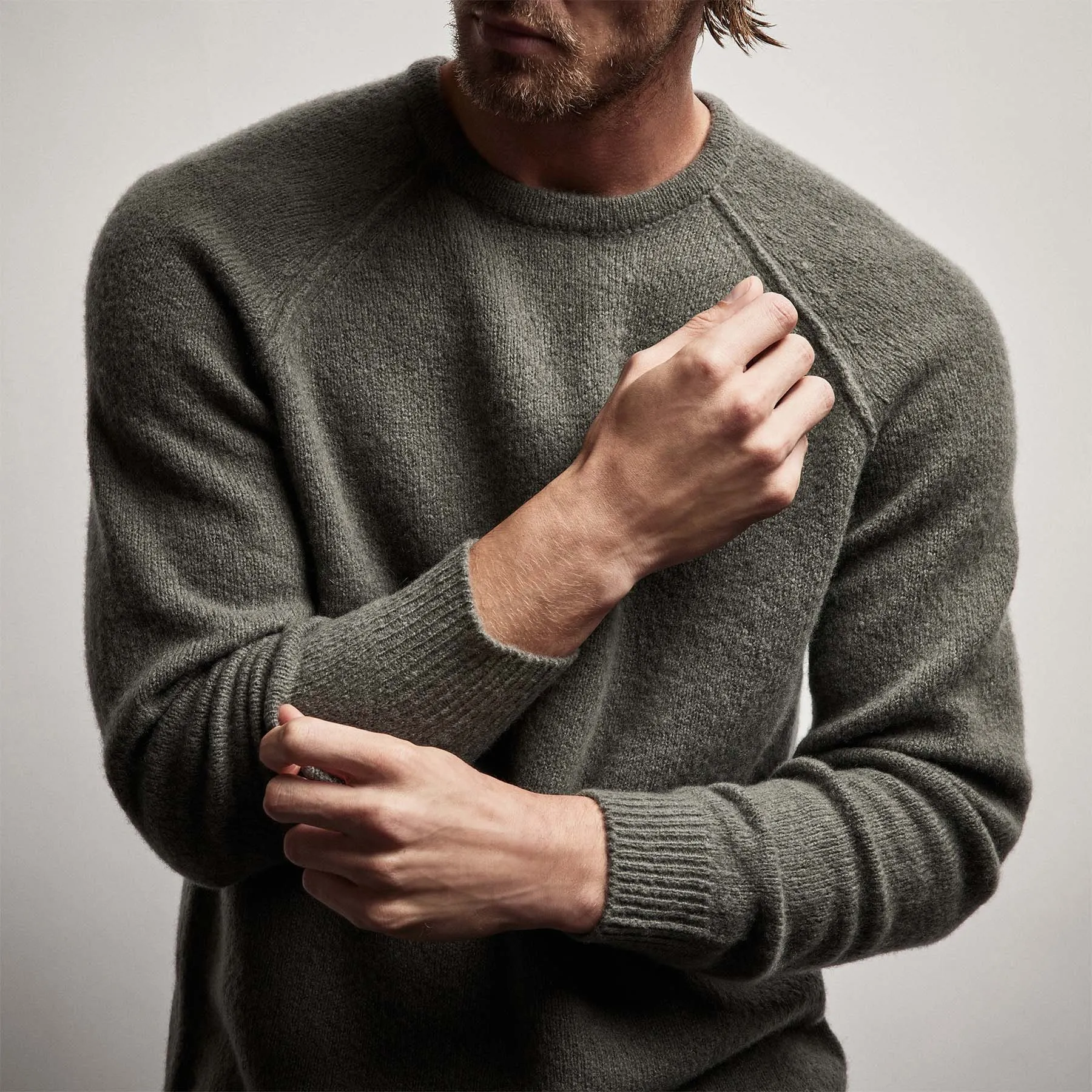 Mid Gauge Cashmere Sweatshirt - Jungle