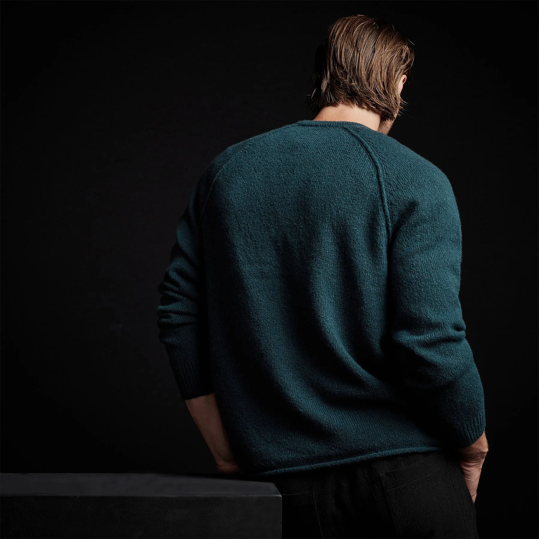 Mid Gauge Cashmere Sweatshirt - Seaweed