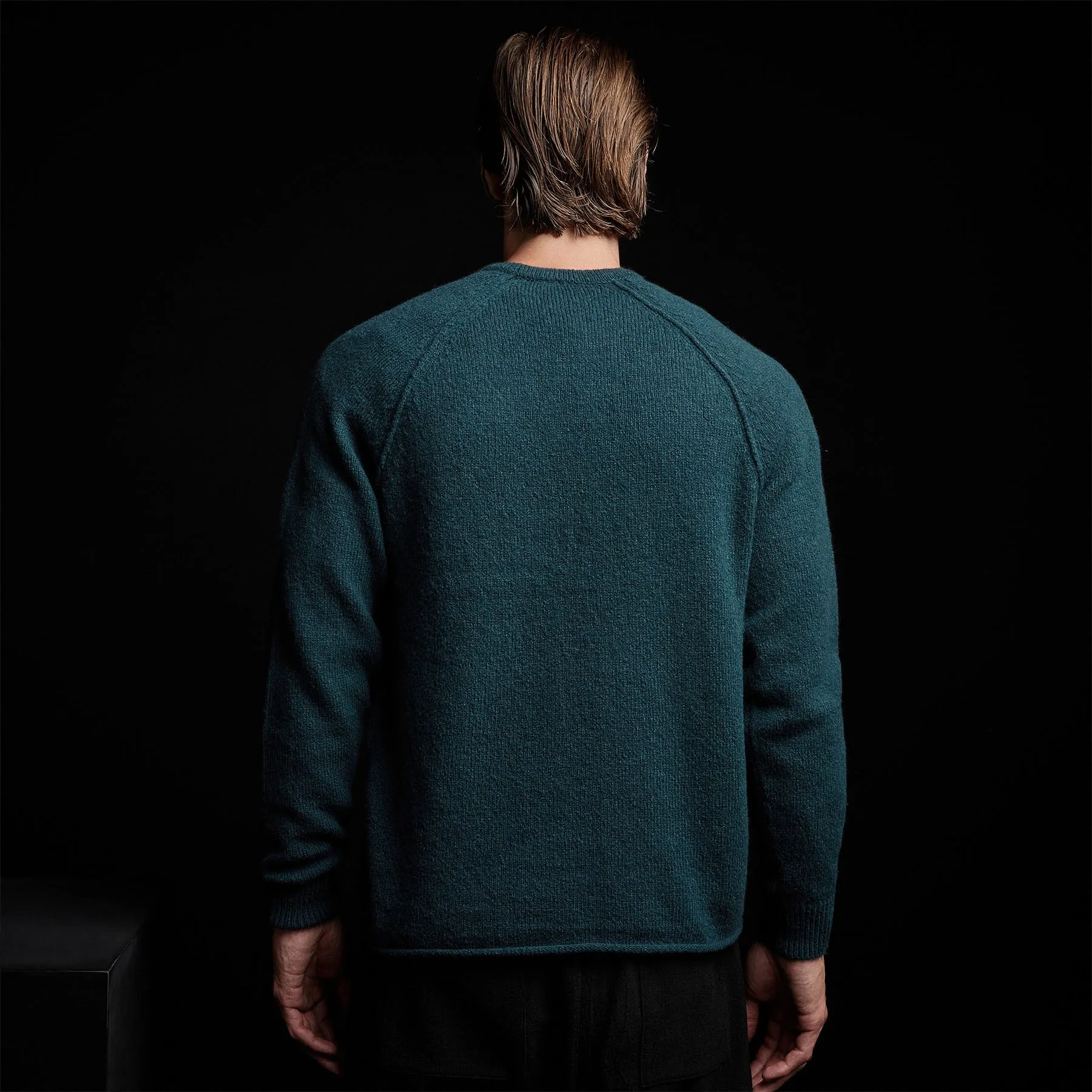 Mid Gauge Cashmere Sweatshirt - Seaweed