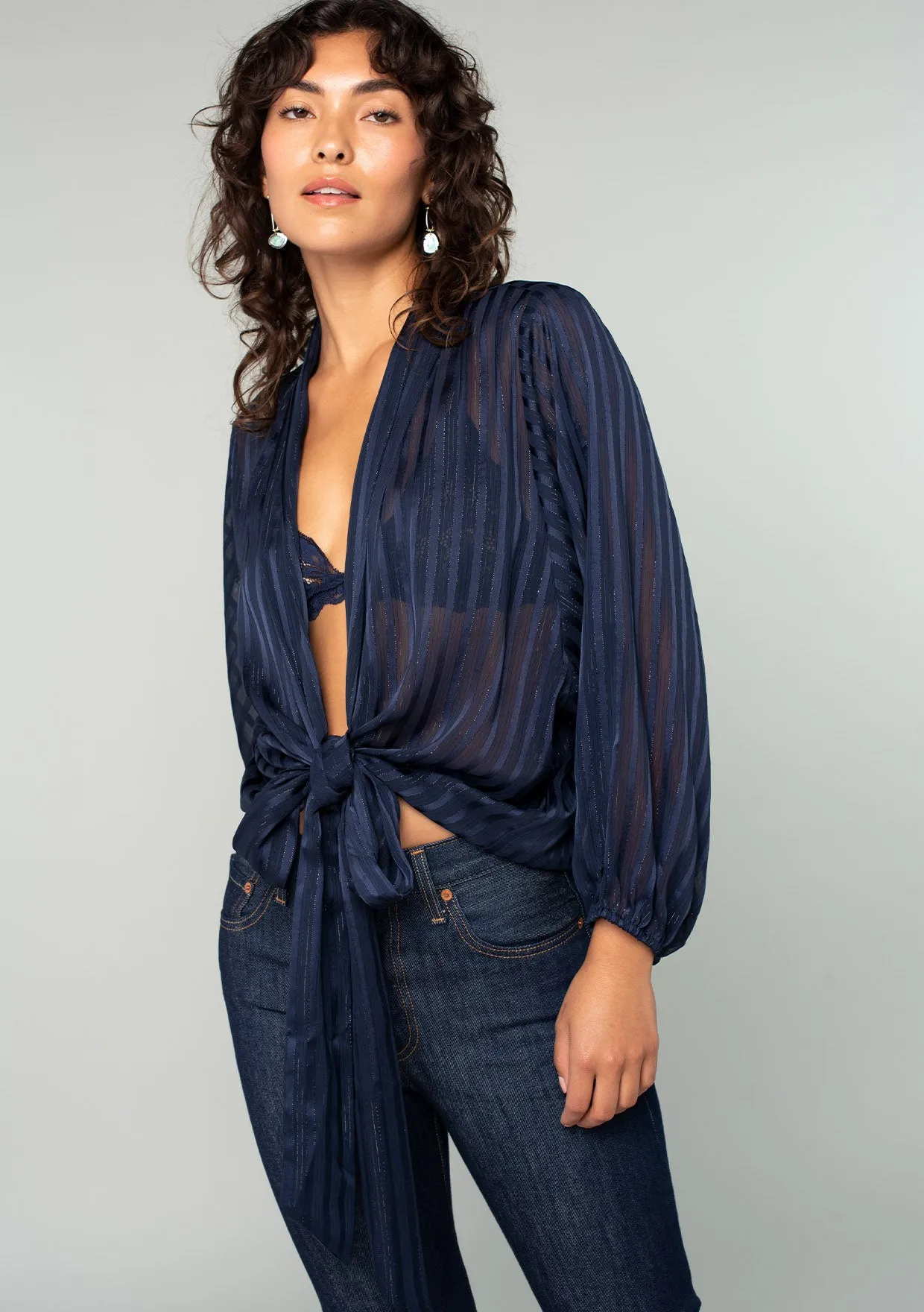Midnight Magic Kimono Top
