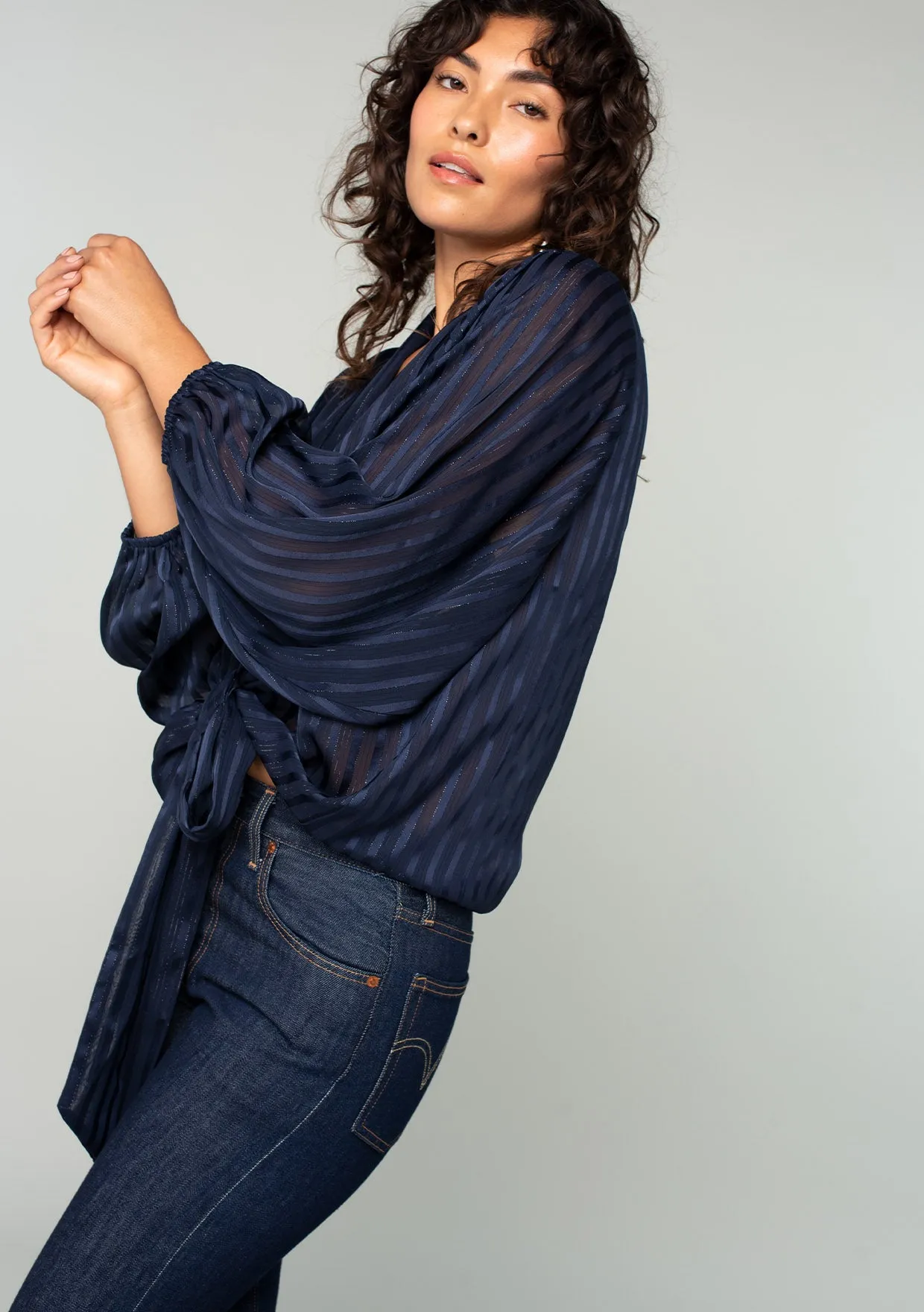 Midnight Magic Kimono Top
