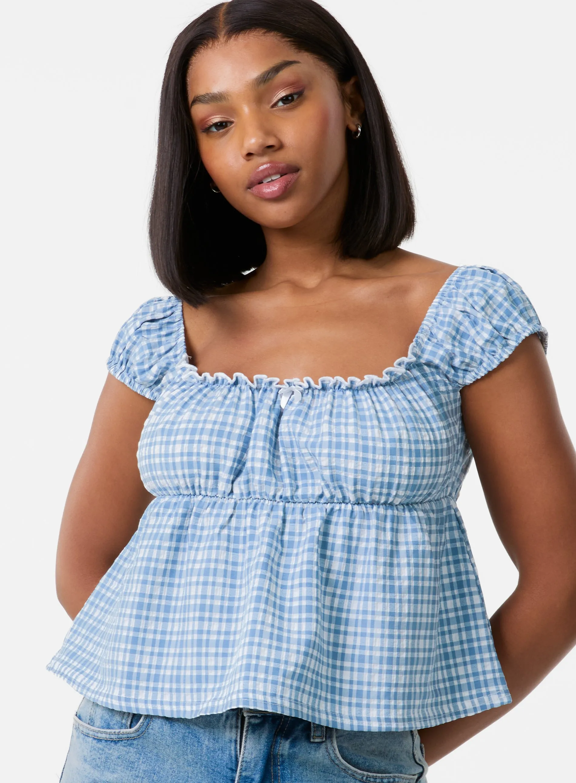 Milkmaid Crop Top