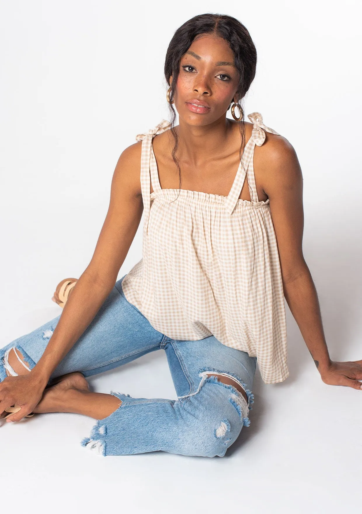 Milla Gingham Tank Top