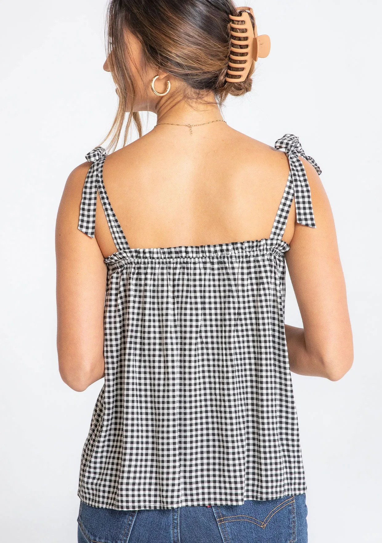 Milla Gingham Tank Top