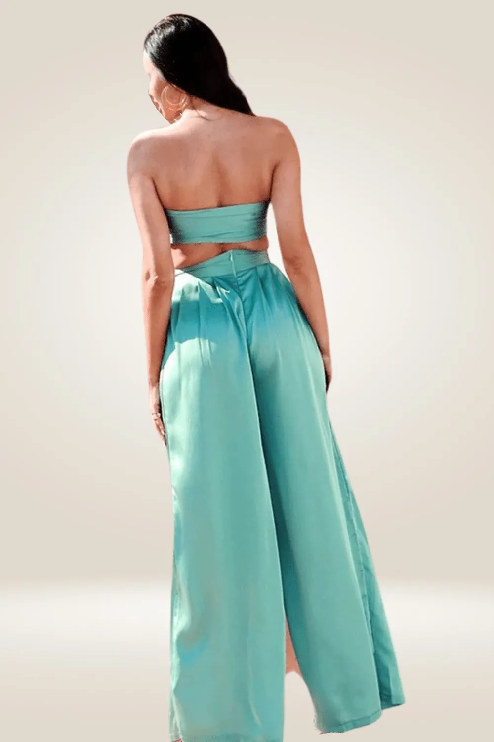 Mint Green Two Piece Pants Set
