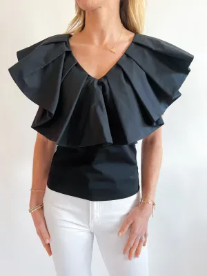 Mixed Media Frill Top